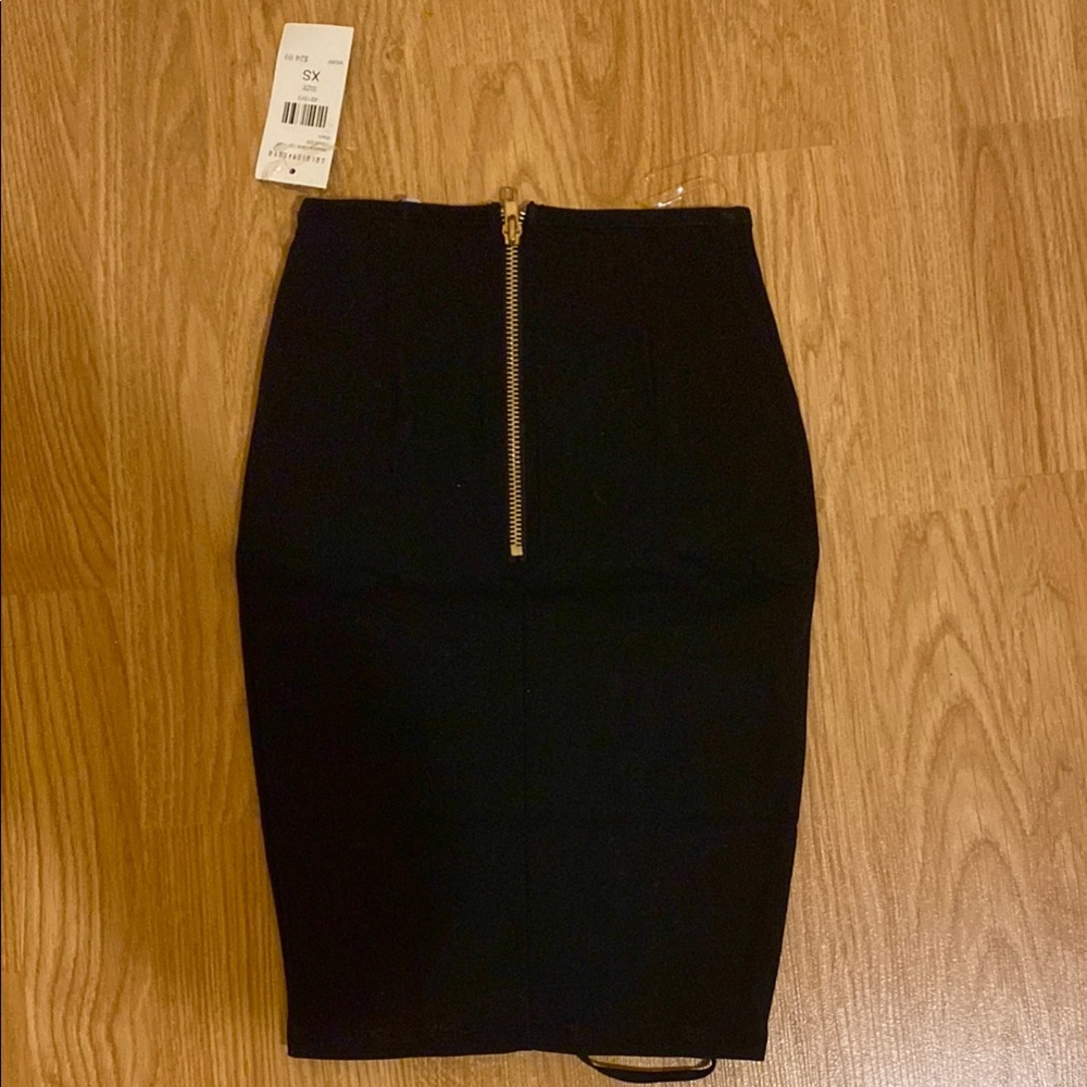 Fashion Nova Black Lace-Up Pencil Skirt - Picture 3 of 4